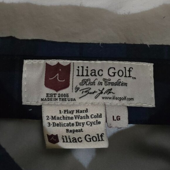 iliac Golf Made in USA Polo - Gray  - Sz L* - Picture 7 of 7
